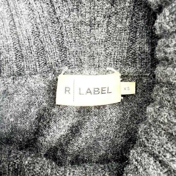 R Label Grey‎ Cashmere Wool Turtleneck Sweater XS - Picture 4 of 5
